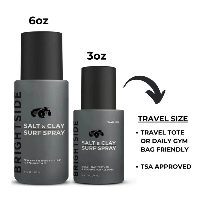 Brightside Brightside Salt & Clay Surf Spray Travel Size 3 Fl Oz Spray Dark Slate Gray