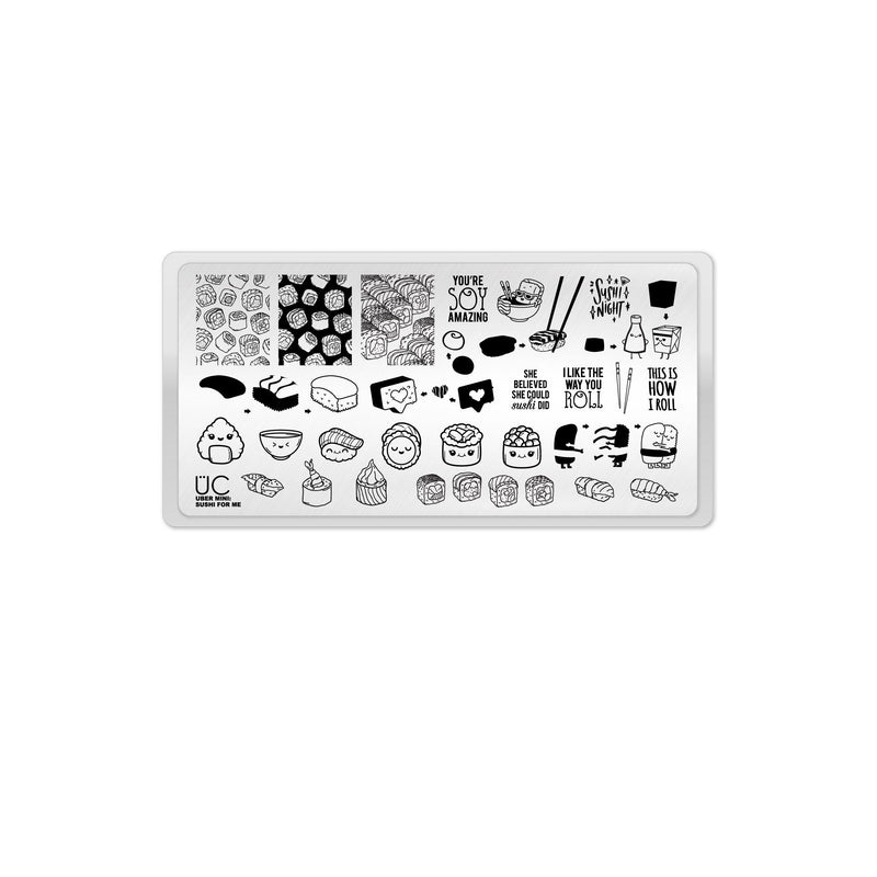 UberChic Beauty Sushi For Me Stamping Plate Lavender