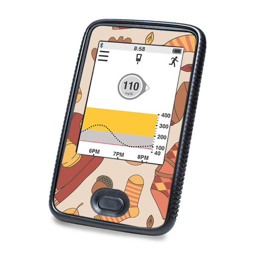 Peelz Sweaters & Leaves DEXCOM G6 Touchscreen Receiver Peelz/Stickers White Smoke