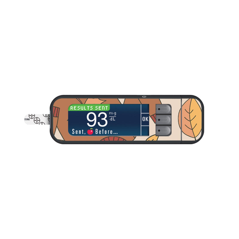 Peelz Sweaters & Leaves for Bayer Contour Next Glucometer Peelz/Stickers White Smoke