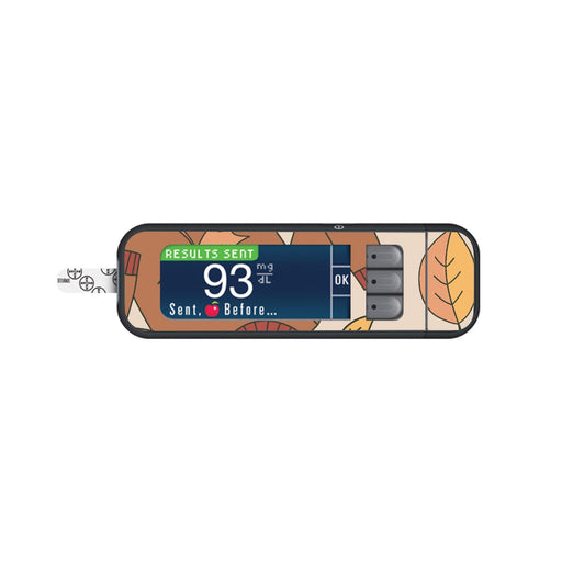 Peelz Sweaters & Leaves for Bayer Contour Next Glucometer Peelz/Stickers White Smoke