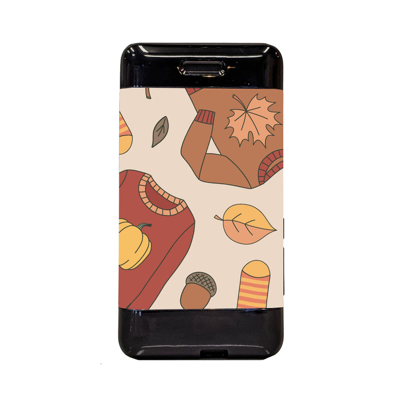 Peelz Sweaters & Leaves Sticker for Omnipod DASH® PDM – Pump Peelz Peelz/Stickers White Smoke Case Peelz