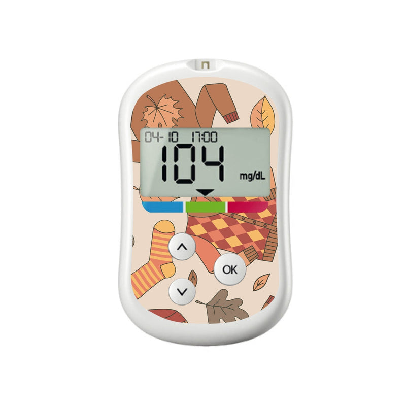 Peelz Sweaters & Leaves for OneTouch Verio Flex Glucometer Peelz/Stickers White Smoke