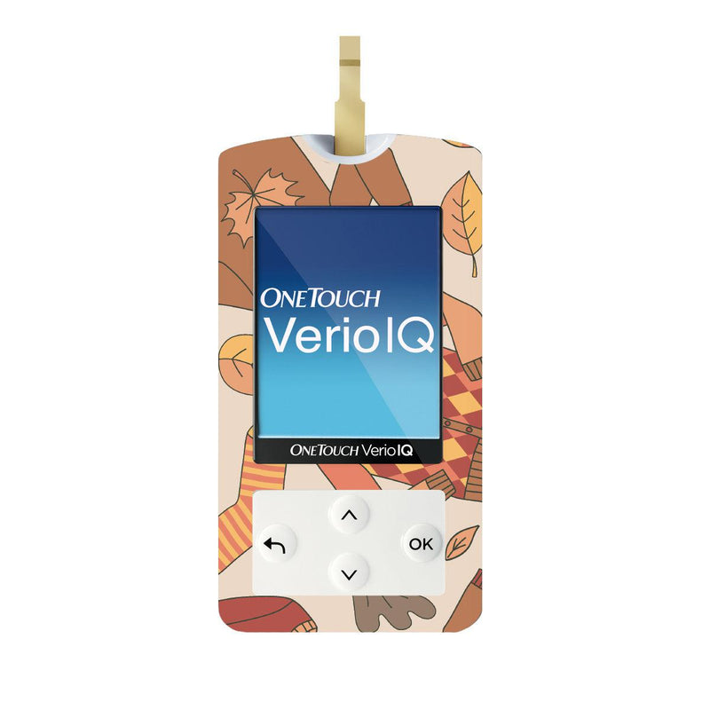 Peelz Sweaters & Leaves for OneTouch Verio IQ Glucometer Peelz/Stickers White Smoke
