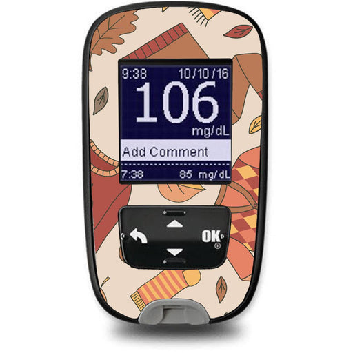 Peelz Sweaters & Leaves for the Accu-Chek Guide Glucometer Peelz/Stickers White Smoke