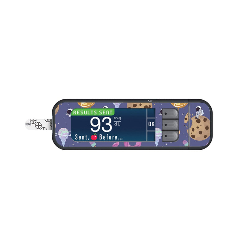 Peelz Sweet Space Sticker for Bayer Contour Next Glucometer Peelz/Stickers White Smoke