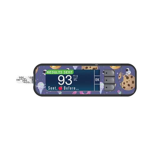 Peelz Sweet Space Sticker for Bayer Contour Next Glucometer Peelz/Stickers White Smoke