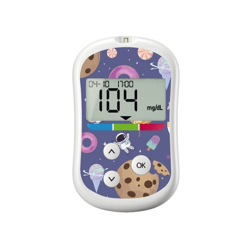 Peelz Sweet Space for OneTouch Verio Flex Glucometer Peelz/Stickers White Smoke