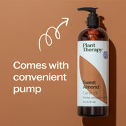 Plant Therapy Sweet Almond Carrier Oil Body Care Rosy Brown 4 oz,16 oz