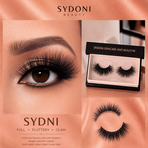 Sydoni Skincare and Beauty SYDONI "SYDNI" LUXURY MINK LASHES - Full, Fluttery, Glam Mink Lashes Dark Salmon