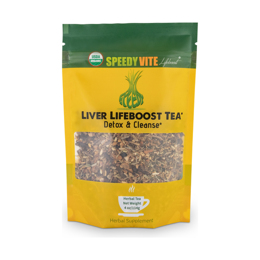 SpeedyVite® Liver LifeBoost® Tea | USDA Organic Herbal Liver Support* (4 oz / 8 oz / 28 Bags) | SpeedyVite® - FREE SHIPPING Tea Goldenrod 4oz Loose leaf / 1 Bag,4oz Loose leaf / Case of 6