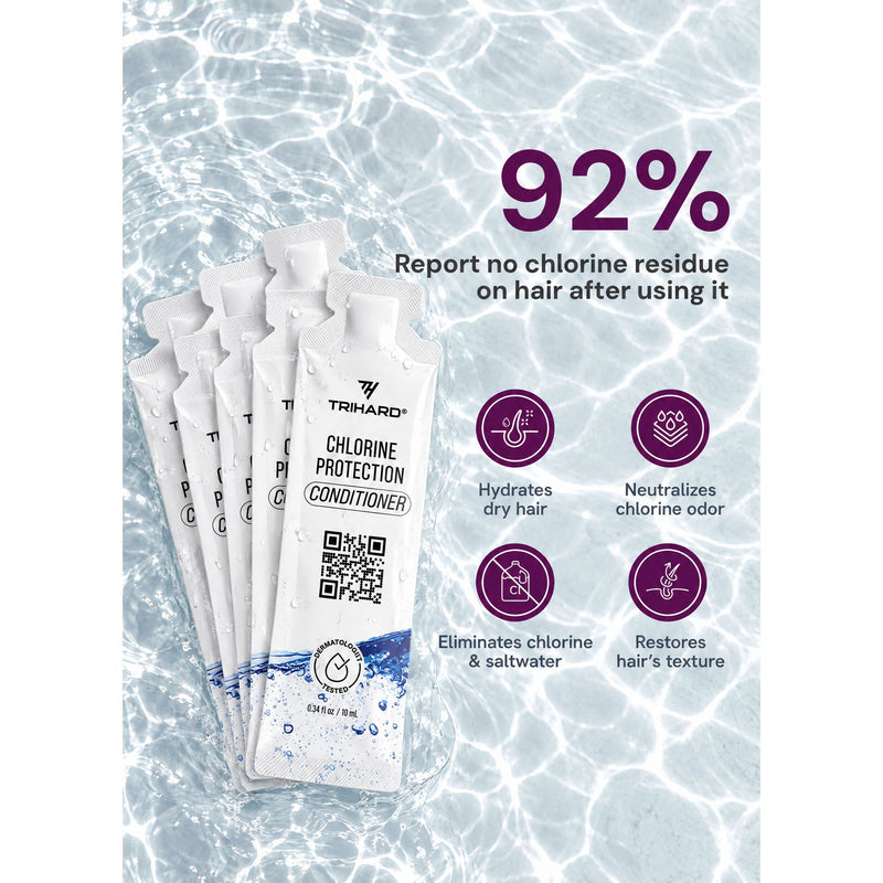 TRIHARD Travel Kit  - Pre & Post Swim Conditioner Pool Kit Lavender Pool Kit