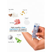 TRIHARD Travel Kit - Pre & Post Swim Body Lotion Pool Kit White Smoke Pool Kit