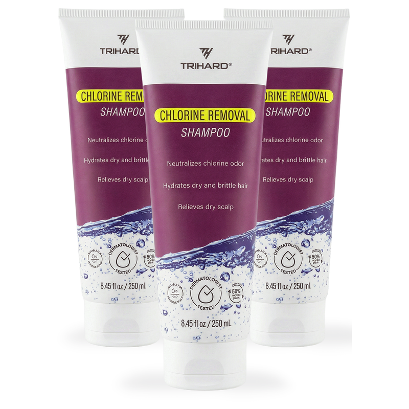 TRIHARD Chlorine Removal Shampoo Single Product Lavender 3 tubes