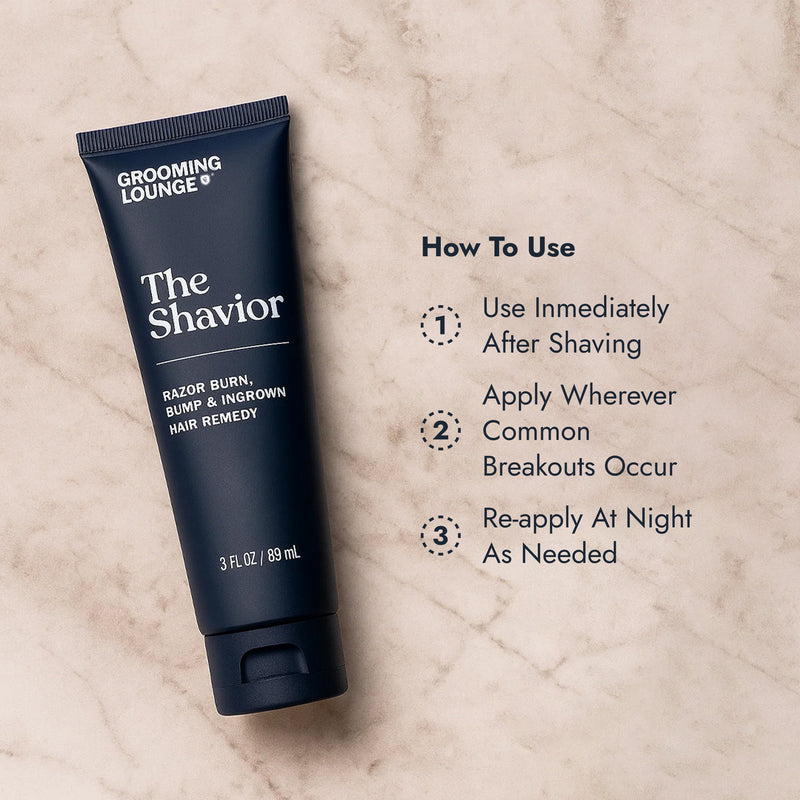 Grooming Lounge Grooming Lounge The Shavior - Solution For Razor Burn, Bumps & Ingrown Hairs Irritation Fighters Gray