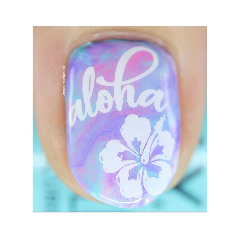 UberChic Beauty Tropic Like It's Hot Stamping Plate Gray