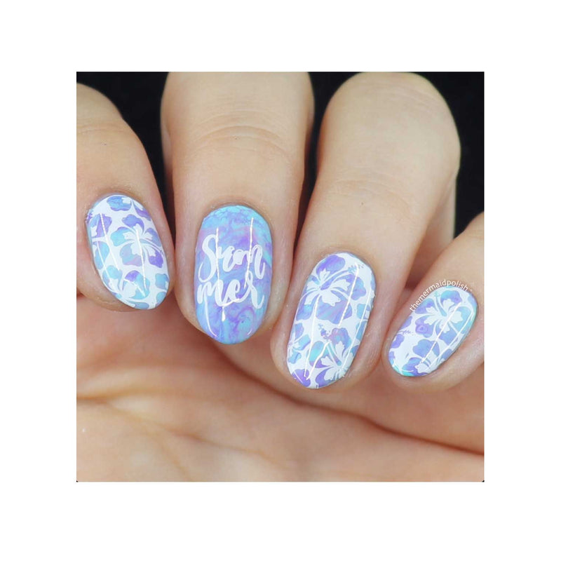 UberChic Beauty Tropic Like It's Hot Stamping Plate Rosy Brown