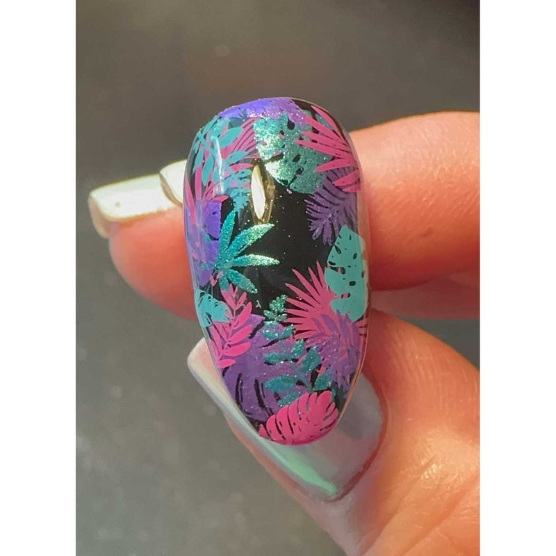UberChic Beauty Tropic Like It's Hot Stamping Plate Dim Gray
