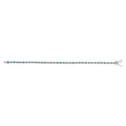 Bids.com 14K White Gold 4.0 Cttw Alternating White and Blue Lab Grown Diamond Tennis Bracelet - 7" inches Bracelets White Smoke White.Gold / 7