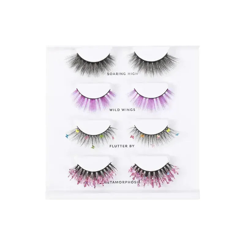 Profusion Cosmetics Empowered Butterfly | Flutter Lashes 4 pair Lash Set Lashes White Smoke