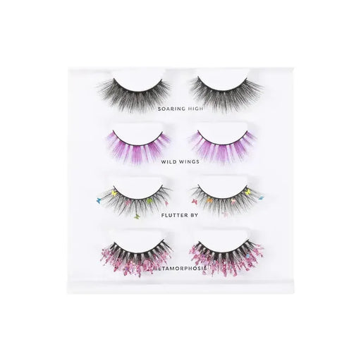 Profusion Cosmetics Empowered Butterfly | Flutter Lashes 4 pair Lash Set Lashes White Smoke