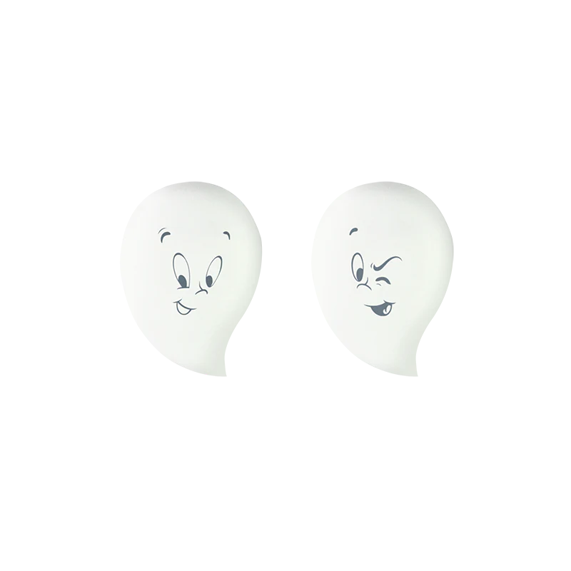 Profusion Cosmetics Casper The Friendly Ghost | Blissed out Blend Glow In The Dark 2 PC Blending Sponge Set accessories White Smoke