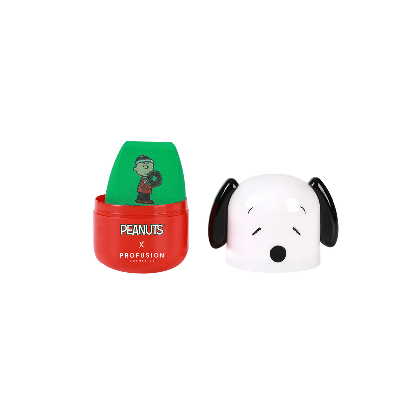 Profusion Cosmetics Peanuts Holiday | Let It Blend Blending Sponge & Case Set Lip Black
