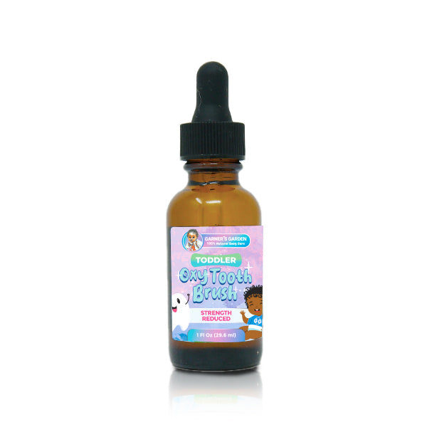 Garner's Garden Toddler Oxy Tooth Brush | H2O2 | Fluoride Free Oral Care White Smoke Toddler Oxy Tooth Brush Reduced Strength