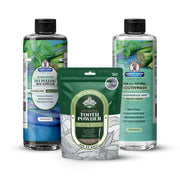 Garner's Garden Oral Care Package | Trio | H2O2 | Fluoride Free Packages White Smoke Reduced Lemongrassmint / 2 oz Organic Tooth Powder