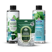 Garner's Garden Oral Care Package | Trio | H2O2 | Fluoride Free Packages White Smoke Reduced Peppermint / 2 oz Organic Tooth Powder