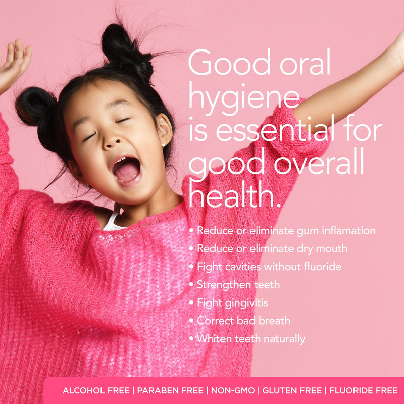 ORL Kids Bundle - Bubblegum Toothpaste & Mouthwash Bundle Light Pink