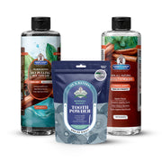 Garner's Garden Oral Care Package | Trio | H2O2 | Fluoride Free Packages White Smoke Regular Cinnamint / 2 oz Regular Tooth Powder (Mineral Boost/Blue Pouch)