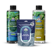 Garner's Garden Oral Care Package | Trio | H2O2 | Fluoride Free Packages White Smoke Regular Lemongrassmint / 2 oz Regular Tooth Powder (Mineral Boost/Blue Pouch)