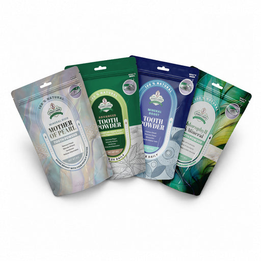 Garner's Garden Tooth Powder | Fluoride Free | 100% Natural Tooth Powder White Smoke 2 oz Organic Tooth Powder,2 oz Regular Tooth Powder,2 oz Mother of Pearl Tooth Powder,2 oz Chlorophyll,4 oz Organic Tooth Powder,4 oz Regular Tooth Powder,4 oz Mother of Pearl Tooth Powder,4 oz Chlorophyll