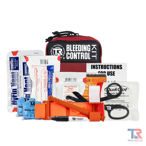 True Rescue Bleeding Control Kit by True Rescue Bleeding Control Kit White Smoke Standard Kit / SWAT-T Tourniquet / Black,Standard Kit / SWAT-T Tourniquet / Orange,Standard Kit / SAM XT Tourniquet / Black,Standard Kit / SAM XT Tourniquet / Orange,Standard Kit / C-A-T  Gen 7 Tourniquet / Black,Standard Kit / C-A-T  Gen 7 Tourniquet / O