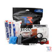 True Rescue Bleeding Control Kit by True Rescue - Mylar Bleeding Control Kit Light Gray Premium Kit (C-A-T® Gen 7) With QuikClot Z-Fold