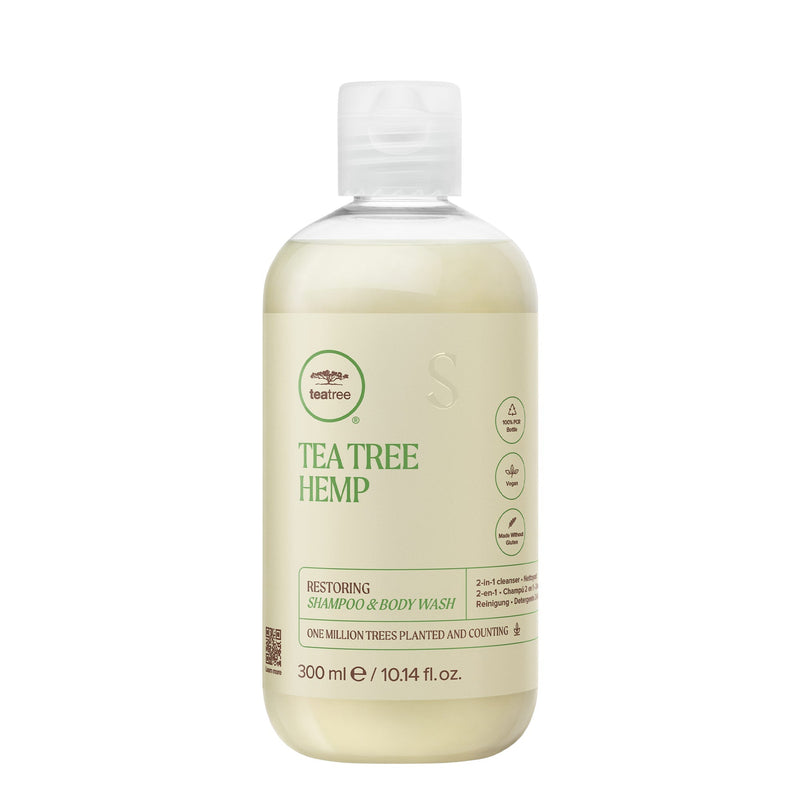 VIP Extensions Paul Mitchell Tea Tree Hemp Restoring Shampoo & Body Wash, 10.14 oz Shampoo Light Gray