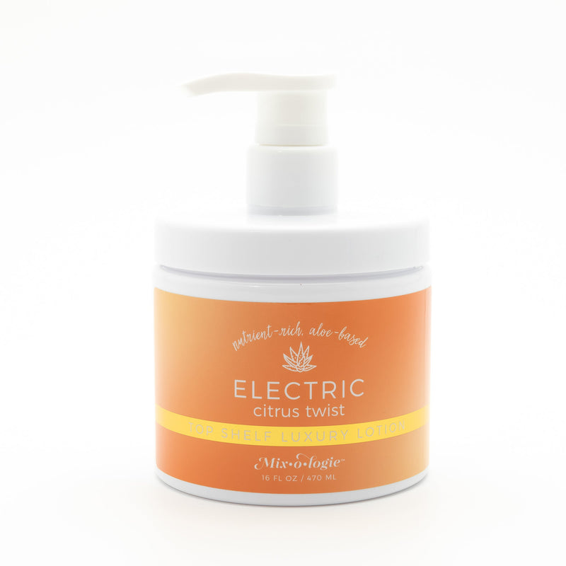 MIXOLOGIE Mixologie Electric (Citrus Twist) Women's Products White Smoke 16 OZ TUB of Top Shelf Luxury Lotion