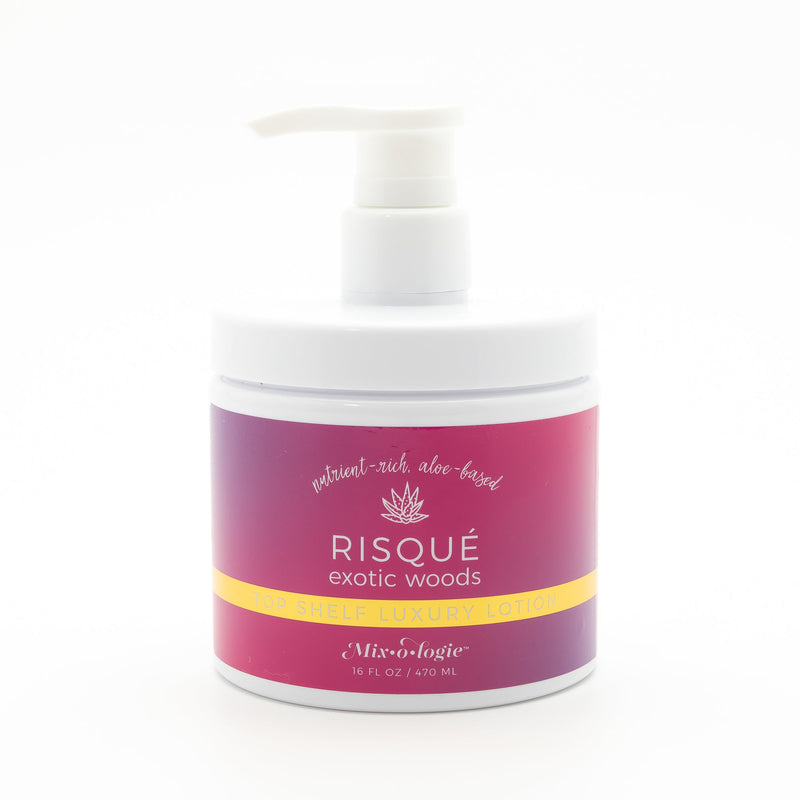 MIXOLOGIE Mixologie Risque (Exotic Woods) Women's Products White Smoke 16 OZ TUB of Top Shelf Luxury Lotion