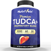 Nutrivein Nutrivein Premium TUDCA+ Liver Support Supplement 1000mg - 30 Day Supply - 60 Capsules White Smoke