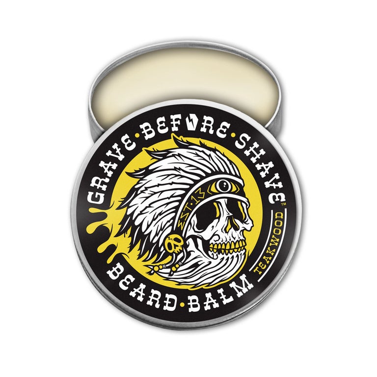 Grave Before Shave Grave Before Shave Beard Balm 2oz. tins Balms Black Teakwood Blend