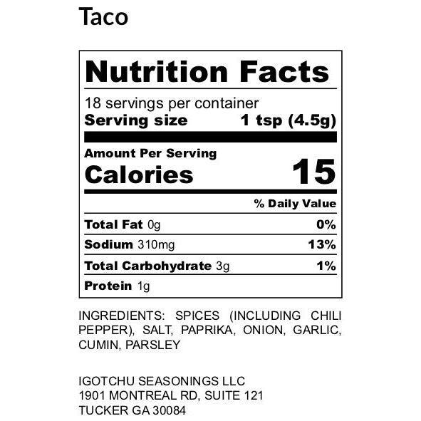 Igotchu Taco seasoning