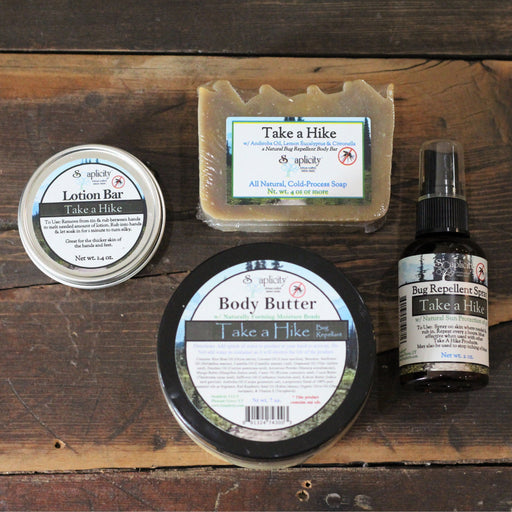 Soaplicity Take A Hike Insect Repellent Packs Bug Repellent Dark Slate Gray All 4 - Soap, Lotion, Body Butter, & Spray