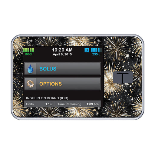 Peelz Fireworks Sticker for Tandem t:slim Peelz/Stickers Dark Slate Gray