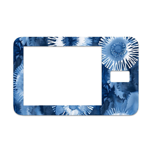 Peelz Monochrome Blue Tie Dye Sticker for Tandem t:slim Peelz/Stickers White Smoke