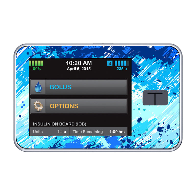 Peelz Beta Blue Sticker for Tandem t:slim Peelz/Stickers Black
