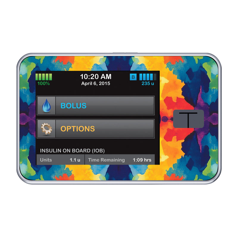 Peelz Bright Tie Dye Sticker for Tandem t:slim Peelz/Stickers Black