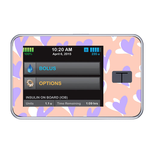 Peelz Lavender Love Sticker for Tandem t:slim Peelz/Stickers Black