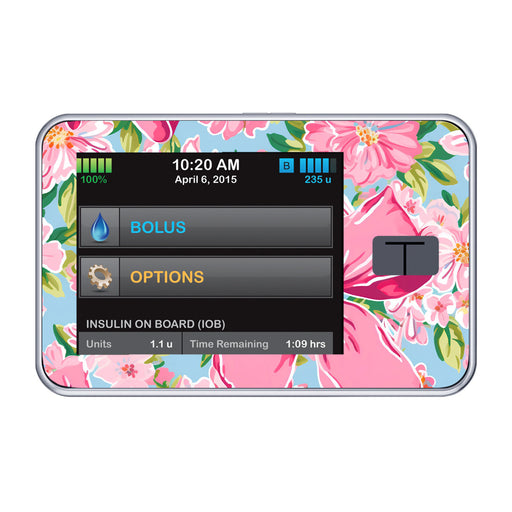 Peelz Blossom Bows Sticker for Tandem t:slim Peelz/Stickers Black