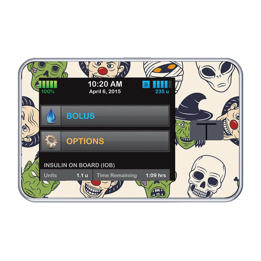 Peelz Monster Mash Tandem t:slim X2 - Pump Peelz Peelz/Stickers Black